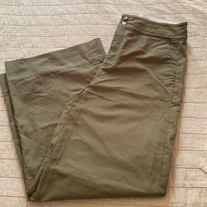 JCrew High Waist Green Trouser